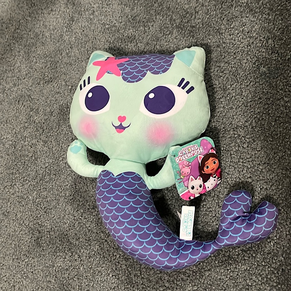 Gabby’s Dollhouse MerCat 10” collectible plush doll